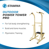 Stamina Strength Training Power Tower, Gold