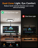 LitONES EaseGlowXP Dual‑Zone Desk Lamps Home Office, Remote, Modern Setup