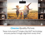 Optoma HD146X High Performance Projector for Movies & Gaming | Bright 3600 Lumens | DLP Single Chip Design