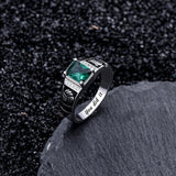Oseew 2027 Men Gold Graduation Class Ring High School (White Gold)