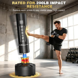 XDDIAS 67"/70'' Freestanding Punching Bag, Heavy Boxing Bag, Adult/Men Stand Kickboxing Bag for MMA Martial Arts Boxing Traning