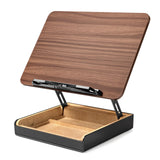 HUMANCOZY Book Stand with Storage, Book Holder for Reading Hands Free