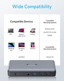 USB C Docking Station, PowerExpand 9-in-1 USB-C PD Dock, 60W Charging for Laptop