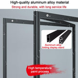 YXEDPBF Freestanding Easel Display Stand,Publicity Work Holder,Movable Folding Metal Advertising Shelf,Portable Art Publicity Display Board,Art Display Rack