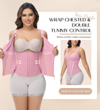 SHAPSHE Waist Trainer Corset for Women Tummy Control Sport Workout Body Shaper Vest for Postpartum Gym Zipper and Hooks Pink 3XL