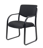 Boss Office Products Fabric Guest Chair in Black (B9521-BK)