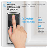 Lockly Secure Pro Wi-Fi Deadbolt Smart Lock Latest Version with Fingerprint