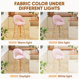 26 Inch Swivel Bar Stools Set of 4, Counter Height Bar Chairs for Kitchen