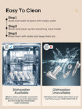 Electric Meat Grinder, Sausage Stuffer with 3 Sausage Tubes, 2 Blades, 3 Plates, 3200W Max, Meat Grinder Heavy Duty for Home Kitchen Use, Stainless Steel (Blue)