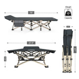 ATORPOK Camping Cot for Adults Comfortable, Tent Folding Cot for Sleeping, Lightweight Folding Bed with Carry Bag for Kids Supports 450 lbs, Office Na