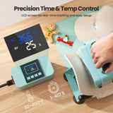 Hat Heat Press Machine with 2 Platens & Caps Stretcher, Hat Press Heat Machine for Caps with Memory Mode