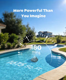 C1 Robotic Pool Cleaner with 180 Mins, Pool Vacuum for Inground Ground Pools up to 1615 sq.ft, Smart Routing, Wall Climbing, Dual Filtration, with APP, Multi-Mode Cleaning (Carbon Gray)
