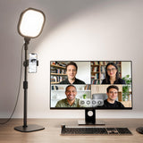 Zoom Lighting for Computer, Adjustable Desk Ring Light for Video Calls