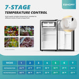3.2 Cu.Ft Mini Fridge with Freezer, Single Door Compact Refrigerator, Adjustable Thermostat, Black