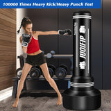 Heavy Punching Bag with Stand Adults Teens, 70" Freestanding Punching Bag with Boxing Gloves and Electric Air Pump, Women Men Standing Inflatable Boxing Bag for Training MMA Thai Fitness YORWHIN