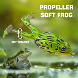 36pcs Fishing Lures Kit for Bass Pike Panfish Walleye Trout Including Multi Jointed Swimbaits Soft Duck Spider Frogs Soft Fish and with Floating Rotating Propeller Tail Tractor Topwater Lures