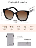 SOJOS Vintage Oversized Cateye Sunglasses Womens SJ2634
