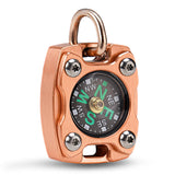 MecArmy Mini Titanium/Brass Compass, Waterproof IPX5 Pocket Compass for Hiking & Survival, Keychain & Necklace Gifts for Men & Women, Ideal Graduation & Outdoor Adventure Present