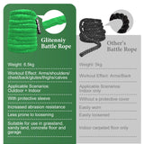 Battle Ropes Green Workout Rope 1.5inch Battle Ropes for Home Gym 30ft Exercise Ropes for Working Out Heavy Ropes for Exercise Training Weighted Rope Weighted Workout Rope Battle Rope