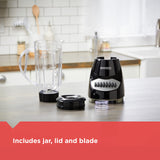 BLACK+DECKER Crush Master Blender, 10-Speeds with Stainless Steel Blades, Black, BL2010BP