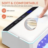 UV LED Nail Lamp, 120W UV Light for Gel Nails with 69 Beads, Fast Curing Professional Nail Dryer for Gel Polish, Two-Hand Design, Detachable Arm Rest Base, Sensor, 3 Timers for Fingernails & Toenails