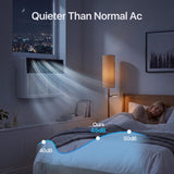 Aoxun 12000BTU U-shaped Window Air Conditioner with App Control,6-in-1 Window AC Unit Cools up to 520 sq.ft, Window AC Unit with Cool/Dry Fan/Auto Sleep,Energy Saving,Easy Install,Remote Control