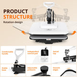 Heat Press Machine for T Shirts - 15x15 Swing Away Shirt Press Machine - Professional Heat Press for Sublimation