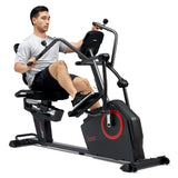 Sunny Health & Fitness Electromagnetic Recumbent Cross Trainer Exercise Elliptical Bike w/ Arm Exercisers, Easy Access Seat & Exclusive SunnyFit® App Enhanced Bluetooth Connectivity - SF-RBE4886SMART Sunny Health & Fitness