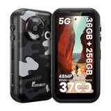 FOSSiBOT F116 Pro Unlocked 5G Mini Rugged Smartphone, 4" 120Hz Pocket Small Cell Phone, 4K Action Camera, 36GB +256GB /1TB, IP69K Waterproof Shockproof, Android 16, 3700mAh, Dual SIM, NFC