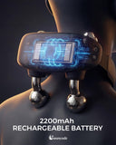 Upgraded Neck Massager for Pain Relief Deep Tissue, Cordless Neck and Shoulder Massager with Heat, 5 Modes Deep Tissue Kneading, Portable Shiatsu Massager for Back Leg Muscles, Home Office Travel Use
