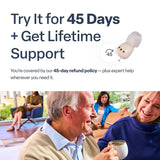Audien Atom One OTC Hearing Aids - Wireless, Rechargeable, and Comfortable | Clear Sound in a Small, Discreet Design for Seniors & Adults with Hearing Loss