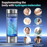 BEVECK 14 oz Portable Hydrogen Water Bottle Generator with PEM-SPE Technology, USB Rechargeable Hydrogen Water Ionizer Cup, Produces up to 3000 ppb Hydrogen in 3 Minutes for Home, Gym, Office & Travel