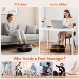 POGGT Foot Massager Machine with Heat, Upgrade 6 Airbags 29 Nodes Deep Rolling, Compression, Ankle Kneading, Shiatsu Foot Massager for Neuropathy Plantar Fasciitis, Gifts for Men Women Fits Up to 13"