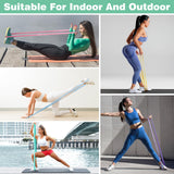 WIKDAY Resistance Bands for Working Out, Pull Up Assistance Bands, Exercise Bands, Long Loop Thick Heavy Workout Bands Set with Door Anchor for Body Stretching, Training for Women