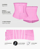 FeelinGirl Waist Trainer Belt Waist Cincher Trimmer Ab Belt Tummy Control Body Shaper with Triple Wrap Women and Men Pink