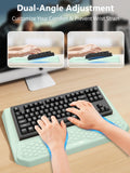 2-in-1 Ergonomic Keyboard Stand with Wrist Rest, Light Green