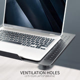 Single Laptop Notebook Desk Mount Stand, Fully Adjustable Extension VIVO