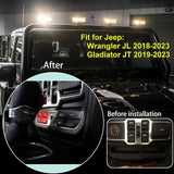 OEM Style Auxiliary Switch Bank Kit,Aux Switch Panel Dash 4 Buttons 4x30A for Wrangler JL 2018-2023 & Gladiator JT 2019-2023