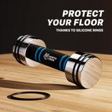 Hand Weight Set of 2 for Women 5lb Pair (3lb/4lb/5lb) Adjustable Dumbbells with Foam Handles Chrome Home Exercise Gym Workout (Standard-Finish 5lb×2) Northdeer