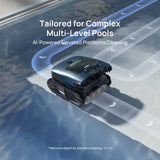 Beatbot AquaSense 2 Ultra Cordless Robotic Pool Cleaner for Complex Pools, Mapping with AI Camera, 5-in-1 Cleaning, Smart Surface Parking, Skimmer with APP Control, Water Clarification – Prussian Blue
