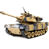 DBshoot 1/18 US M1A2 Army Tank, 2.4GHz Remote Control Model Toys, Smoke & Sound & LED Lights & Recoil Effects. RC Tank Perfect Collectible，6+ Gift Kids and Adults