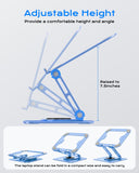 Adjustable Laptop Stand, Computer Stand with 360 Rotating Base, Ergonomic Laptop Riser Mount for Desk Foldable