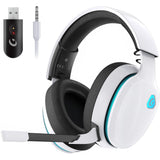 Wireless Gaming Headset for PS5, PS4 Fortnite & Call of Duty/FPS Gamers, PC, Nintendo Switch, Bluetooth 5.3 Gaming Headphones -White Gtheos