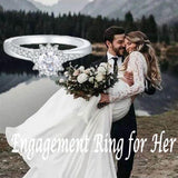 Oseew 1 CT Moissanite Egagement Rings for Women Personalized Customizable 18k Gold Flower Shape Wedding Rings Round Cut Moissanite Brilliant D Color VVS1 Love Gift Size 4-15