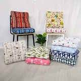 HXAZGSJY Chair Cushions for Dining Chairs Bohemian Soft Patio Chair Pads Indoor Office Home Kitchen Square Dining Chair Cushion Pillow Black White 20"x20"x4"