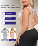 SHAPELLX Waist Trainer for Women Belly Fat Tummy Control Corset Shapewear Workout Fajas Colombianas Moldeadoras Beige XL