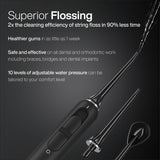 AquaSonic Home Dental Center PRO – Brushing & Flossing Made Easy – Brush & Floss – Power Toothbrush & Water Flosser – Whiter Teeth & Healthier Gums – Black Series Pro+Oral Irrigator