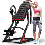 HARISON Inversion Table for Back Pain Relief - Decompression Back Stretcher, 350LBS Capacity Strength Training Inversion Equipment, Decompression Table with Safe Belt & Comfortable Ankle Holders