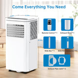 ACONEE Portable Air Conditioner, 8000 BTUs 3-IN-1 Quiet AC Unit with Remote Control, Portable Air Conditioner