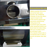 Sugar Cane Juicer Sugar Cane Juice Extractor Manual Sugar Cane Press Juicer with Three Rollers Sugarcane Mill Juicer Sugarcane Juice Press Machine with 2 Peeling Knives Blue HQHAOTWU